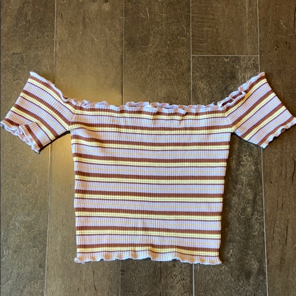 Pink lily boutique off the shoulder top